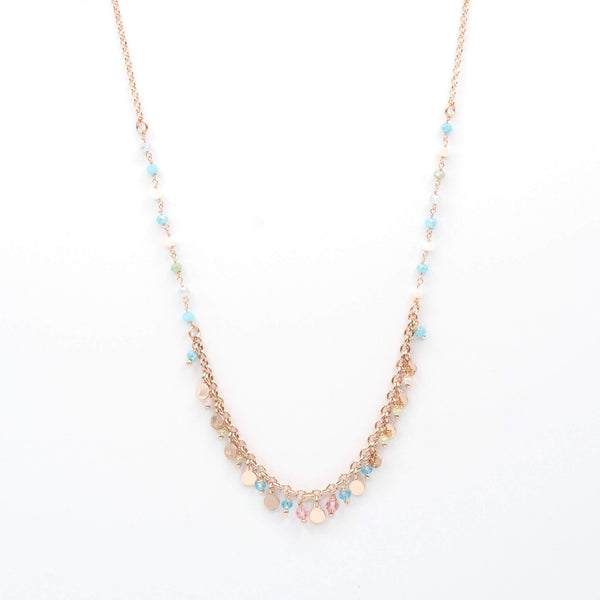 Collana Ciondoli Circolari E Perline - MoreJewels.It